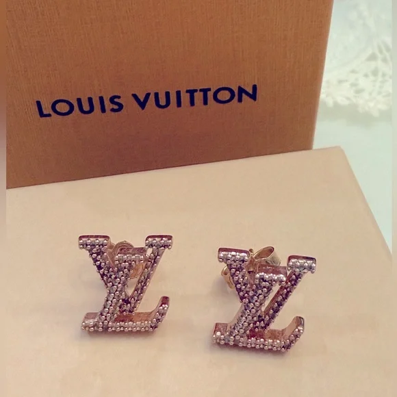 Sold! Louis Vuitton Iconic Earrings blush authentic - Picture 3 of 11
